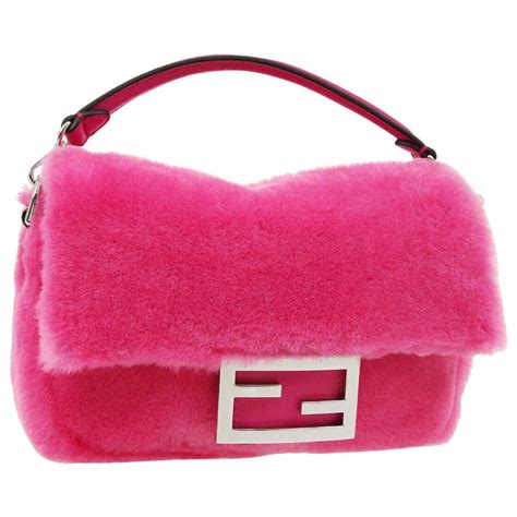 pink fur fendi bag